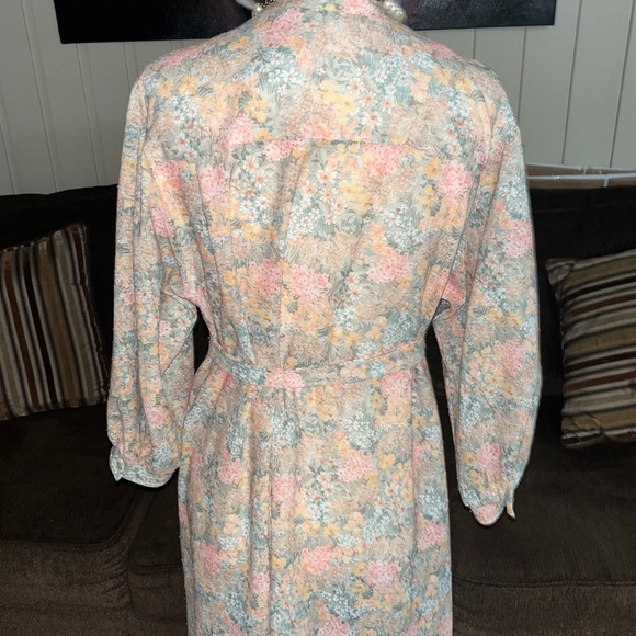 The Stroller • Vintage • 1960’s • Dress • Size 16 • Beige/ Pink/ Yellow/ Green - Picture 10 of 14